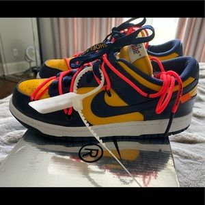 Nike Dunk Low Off-White Univ Gold/Midnight Navy
